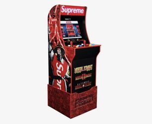 Arcade1UP x Supreme Mortal Kombat Arcade Machine. Built And Ready To Play