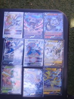 Pokémon TCG V Card Lot – 9 Holos