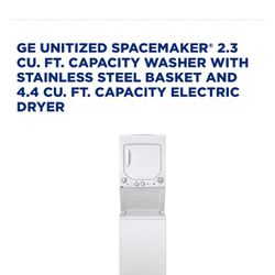 Ge 24” Combination WASHER /  DRYER . Auto-Load Sensing