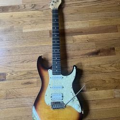 Michael kelly 1963 Strat style sunburst electric guitar