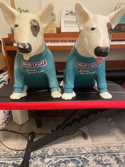1987 Bud Light Spuds MacKenzie Figurines – Pair