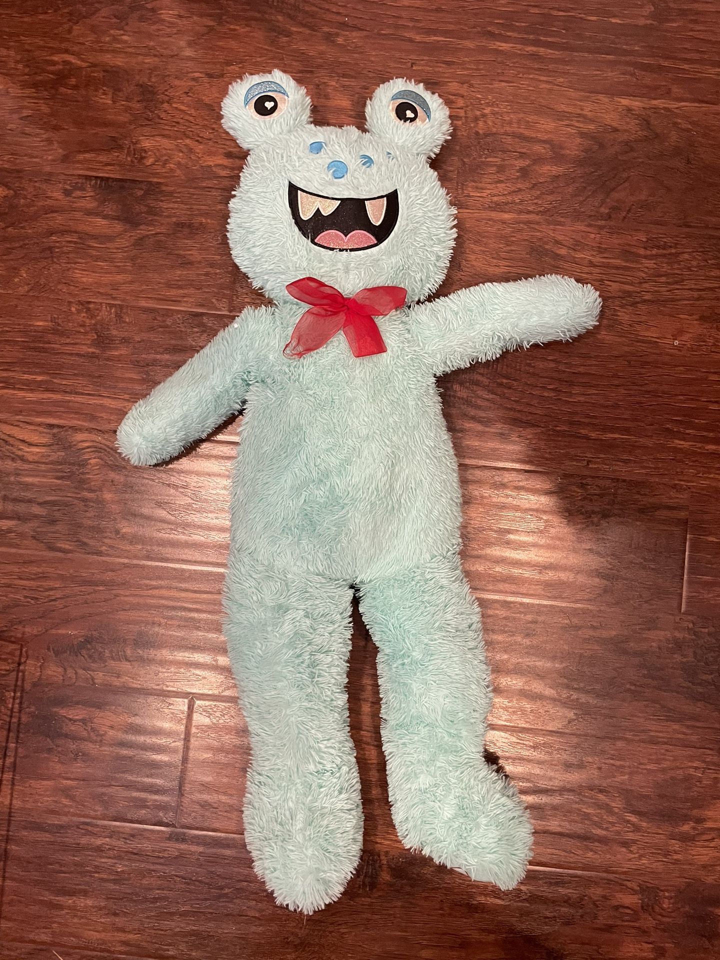Valentines Day Blue Green Stuffed Animal Monster Teddy Bear 