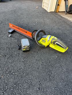 Ryobi Hedge Trimmerwith charger