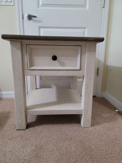 Solid heavy side table