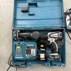 Used Makita 18V cordless drill and impact driver combo kit