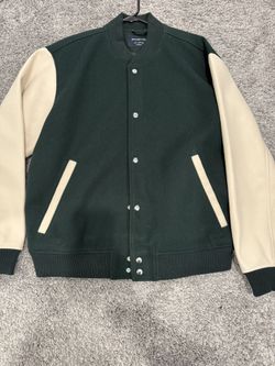 MEN’S ABERCROMBIE & FITCH GREEN VARSITY JACKET