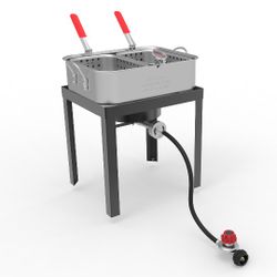 18QT Double Fryer set PROPANE