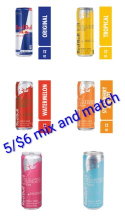 Red bull energy drinks  12 fl oz