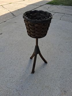 Vintage American Wicker Inc Wicker Plant Stand