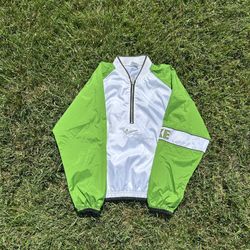 Vintage Nike White Tag Green And White Windbreaker
