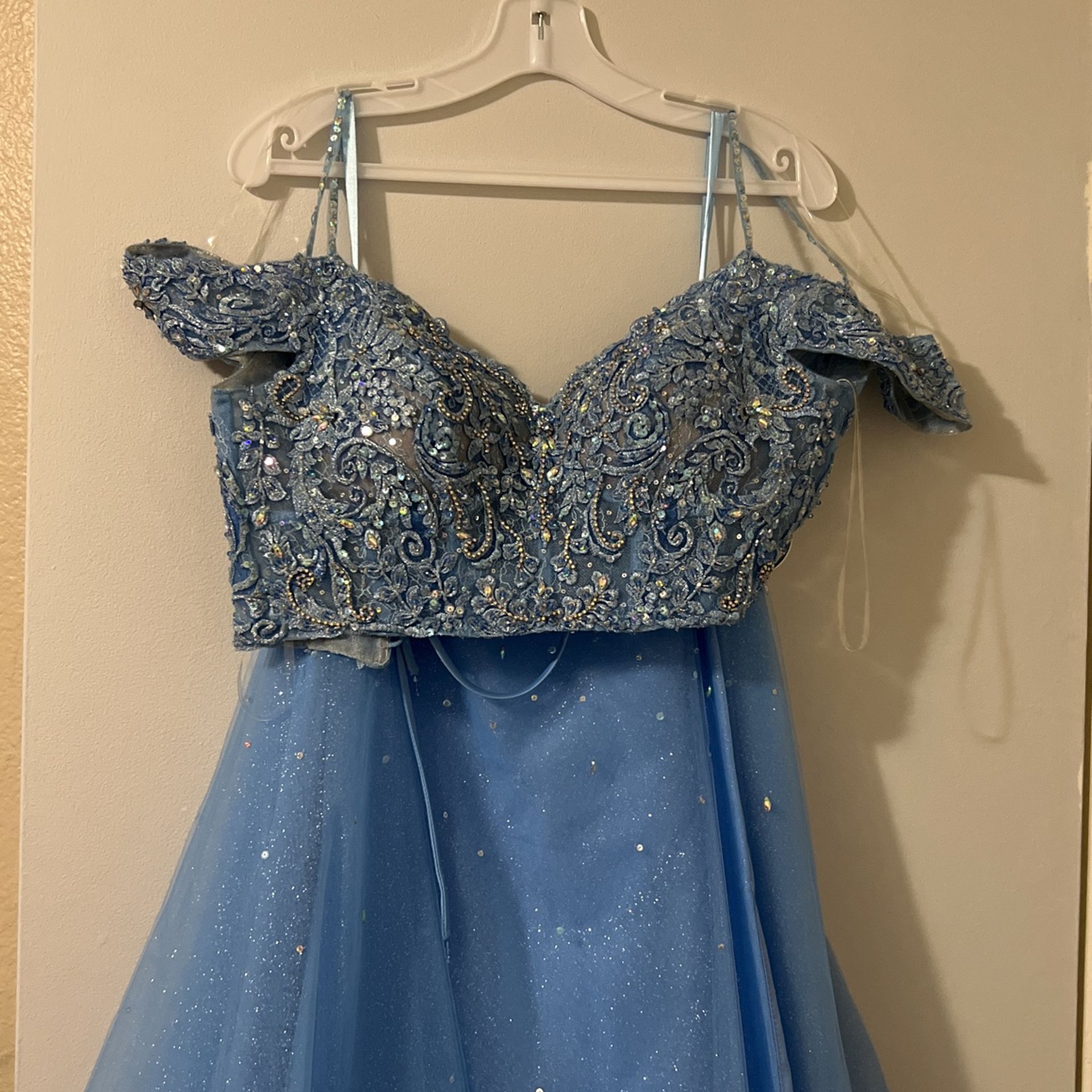 blue floral dress for wedding guest Light Blue Floral Maxi Dress | Square Neck Bodycon Formal Gown for Wedding  Guest & Prom