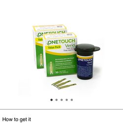 Verio One Touch Test Strips 60 Count Each 50$ You Get Both Packs Of 60