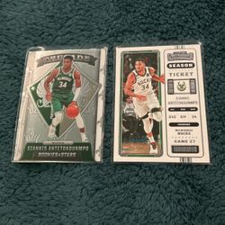 2 Giannis Antetokounmpo Cards