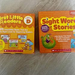 Scholastic First little readers and sight word stories level D