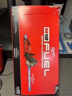 Milwaukee m18 fuel 9” cut off tool new