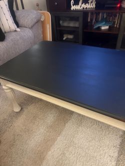 Two-Tone Coffee Table Black and White