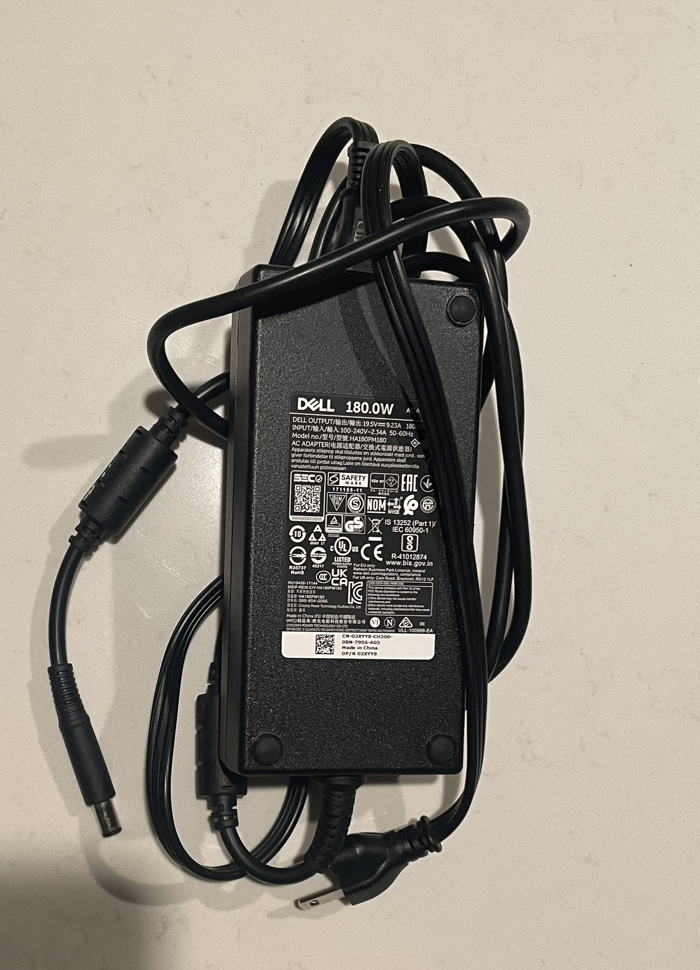 Genuine Original DELL HA180PM180 19.5V 9.23A 180W AC Power Adapter Charger