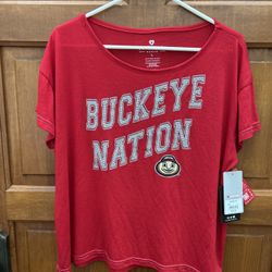 Women’s Bling Ohio State Buckeyes T