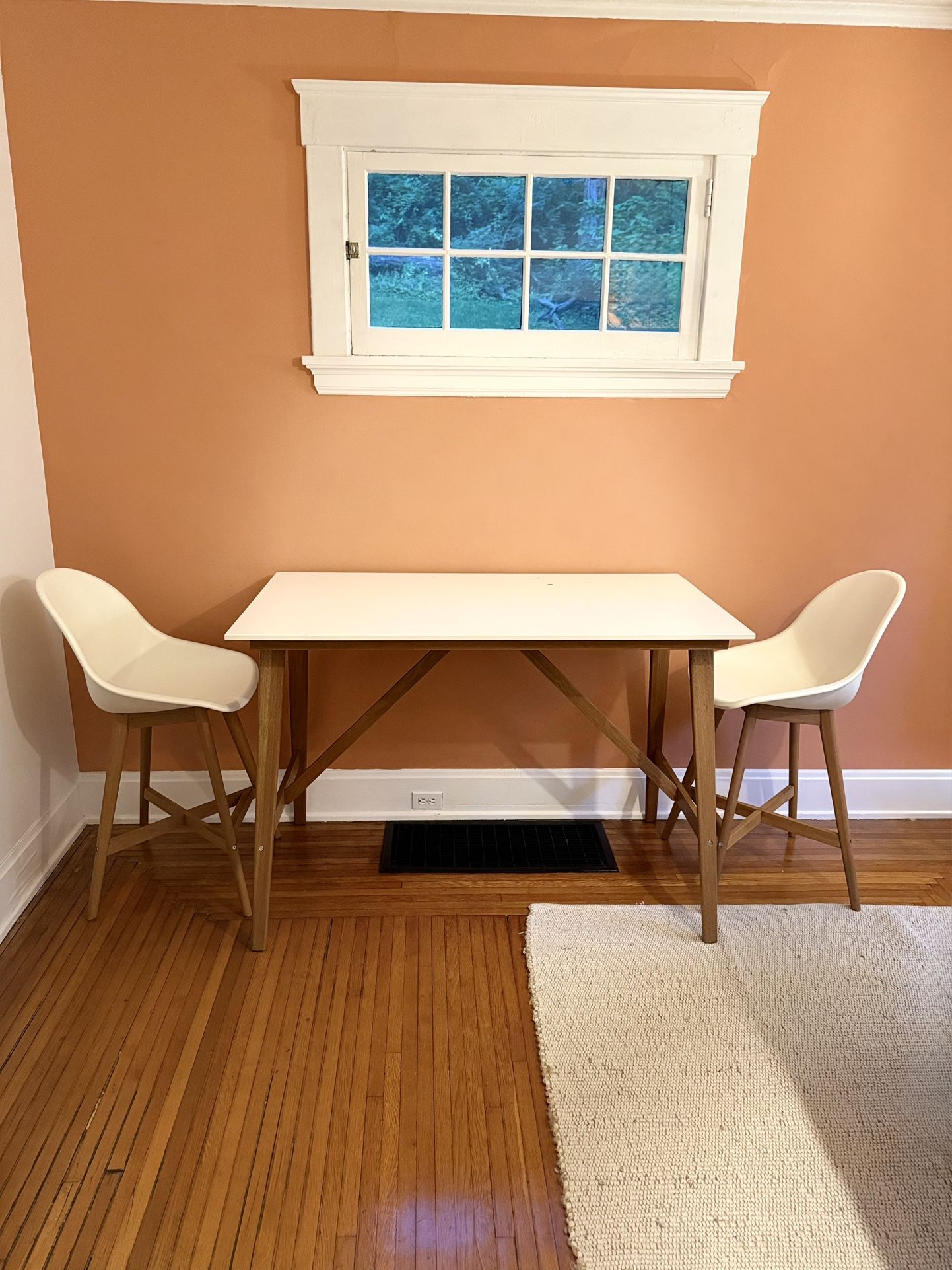IKEA Fanbyn White Table With 2 Chairs