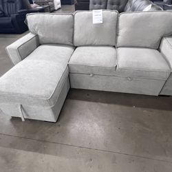 New! Sleeper Sofa With Pop Up Storage 