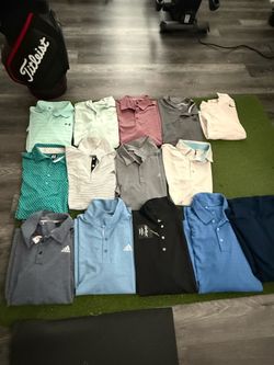 Lot of 12 Golf Polos. Size Large