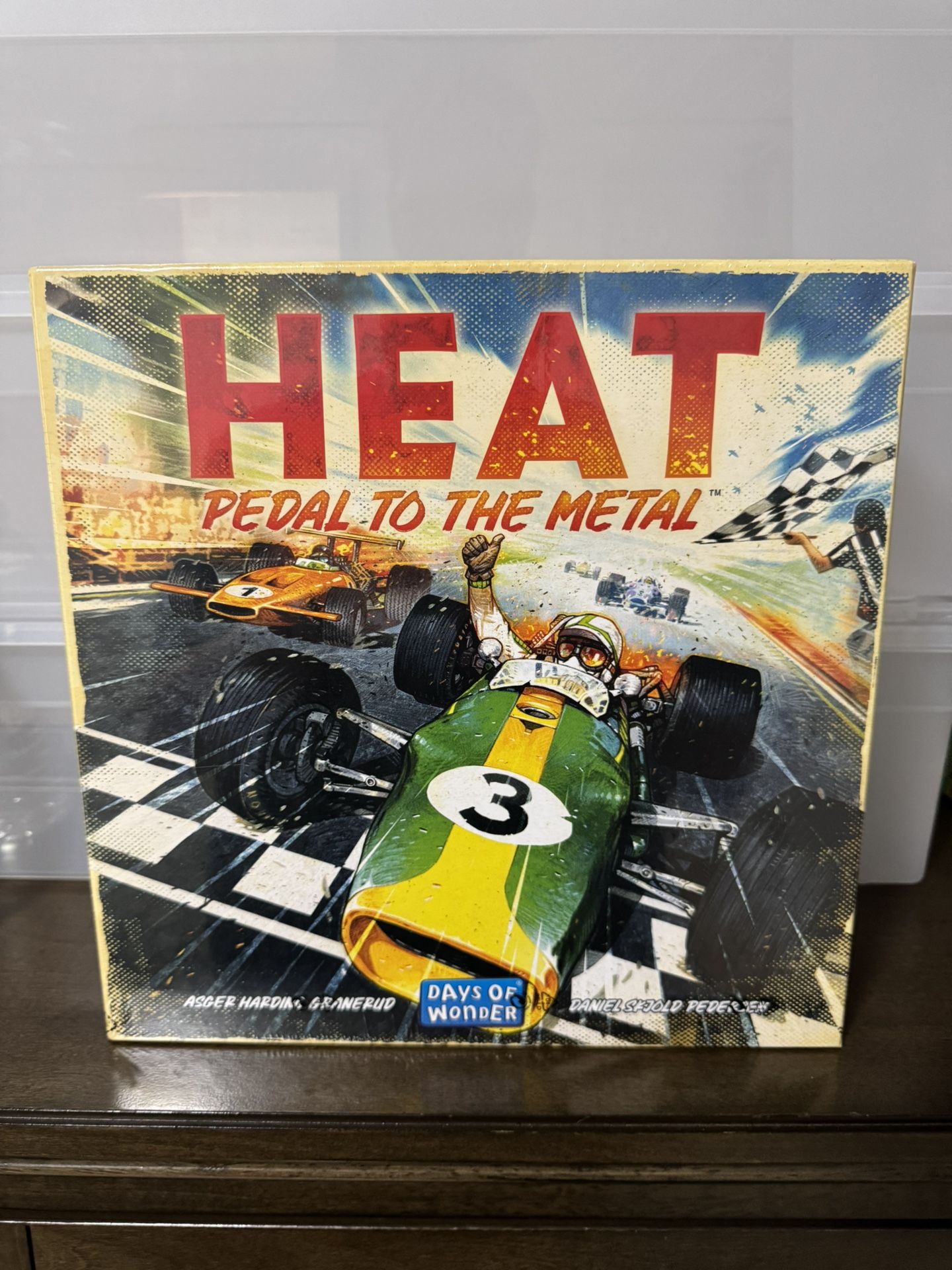 Heat Pedal To The Metal Board Game.
