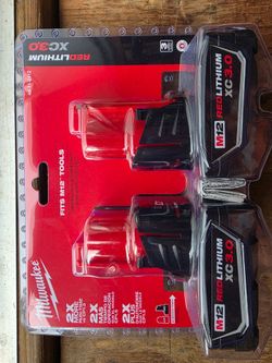 Milwaukee 3ah dual pack of battery