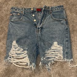 Small denim shorts