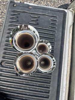 Chrome Train Horns set of 4