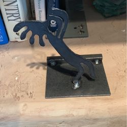 Metal Kokopelli With Flute