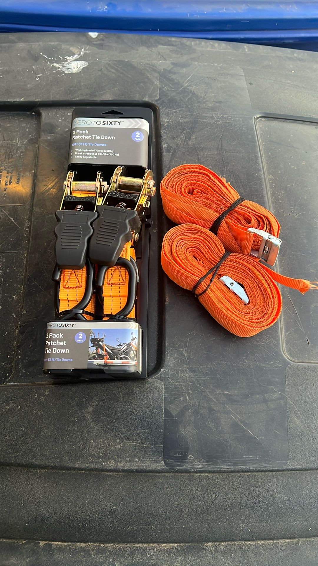 4 Ratchet Straps 2 Brand New
