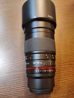 Rokinon 135mm f/2.0 For MFT, M4/3 - $340