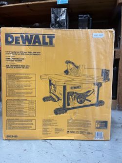 NEW! DeWalt DWE7485 8-1/4" Table Saw W/24-1/2" Rip Capacity Corded Electric 