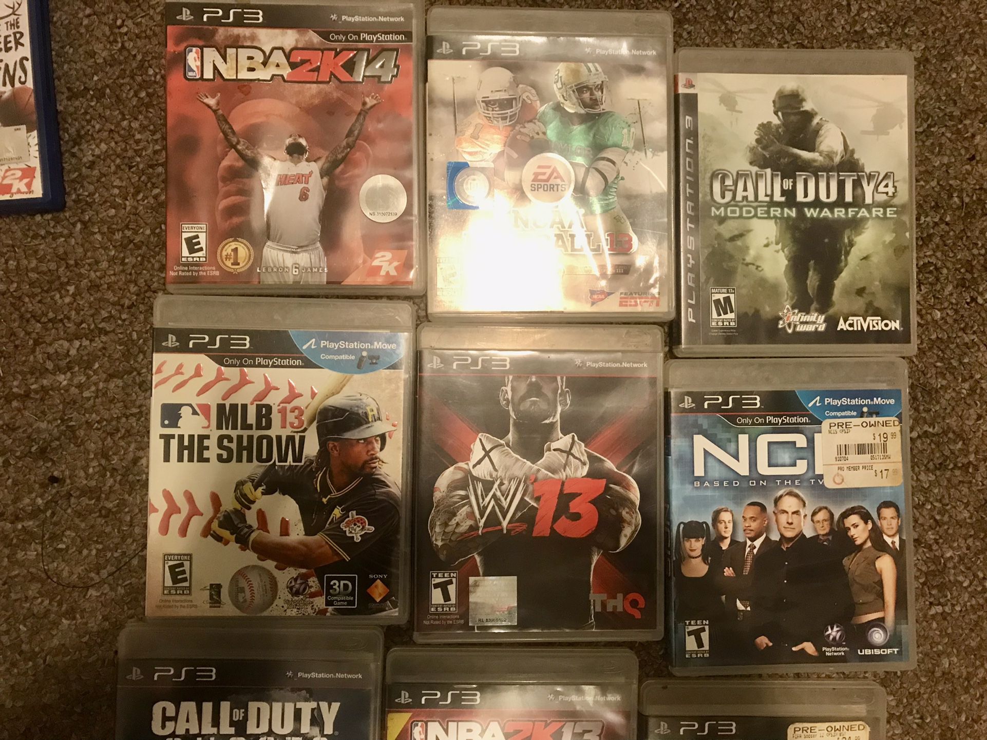 10 Assorted PS3 Games 
