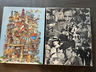 *Williamsfield & Higley* 2 Large Vintage Puzzles  500 Pieces