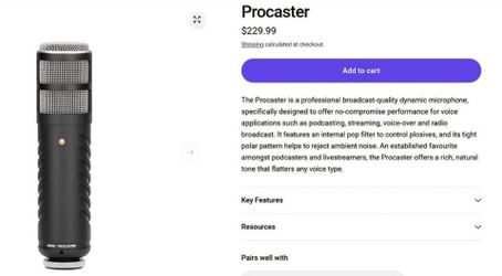 Rode Procaster Broadcast Dynamic Vocal Microphone
