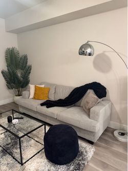 89 Inch Sofa with Extra Deep Seats Oversize, 3 Seater Sofa for Living Room, Modern Couch and Sofa, Comfy Armrests and Seats and Backrests, Easy Instal