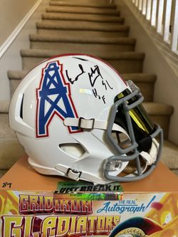 Earl Campbell Autographed Replica Helmet