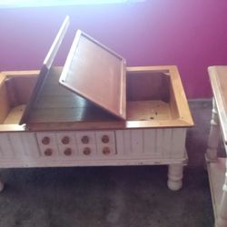 Living Room Coffee Table With Side Table