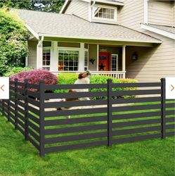 Outdoor no dig poly plastic decorstive fence new