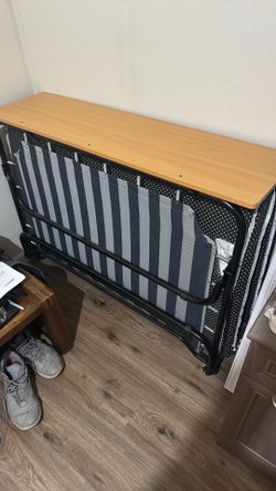 Portable mattress with table top
