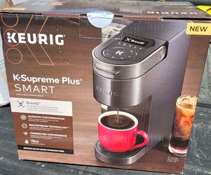 Keurig K-Supreme Plus SMART Coffee Maker, Single Serve K-Cup Pod Coffee Brewer, BREWID and MultiStream Technology, 78 Oz, Black