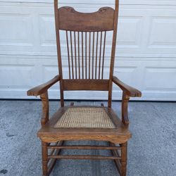 Stunning Heirloom Solid Wood Rocking chair