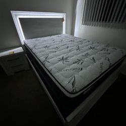 Queen Size Mattress And Bedframe 12”