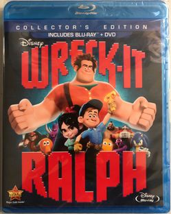 (NEW/SEALED) (1 AVAILABLE) (2013) WRECK-IT RALPH COLLECTOR’S EDITION BLU-RAY/DVD