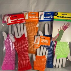 Fishnet Gloves, 80’s Brand New Halloween Costume Accessory