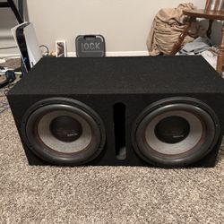 12” Subwoofer And Amps 