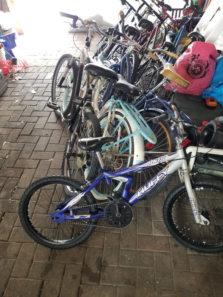 Mountain bikes beach cruisers and kids bikes!!!