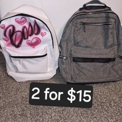 Backpacks Both For $15