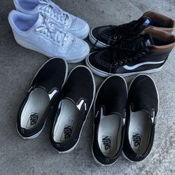 Size 10.5 Nike AF1 And Vans